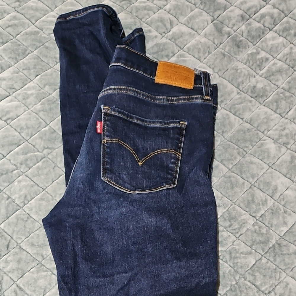 Levi's Women's Dark Blue Straight Jeans